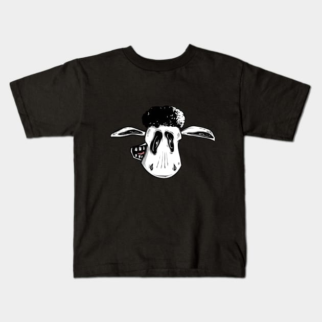 Skull Of Shaun The Sheep Kids T-Shirt by Shtwork